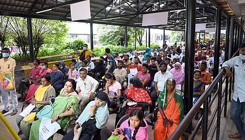 Many patients visiting these government hospitals were inconvenienced as the OPD services remained suspended from 8 am to 11 am.