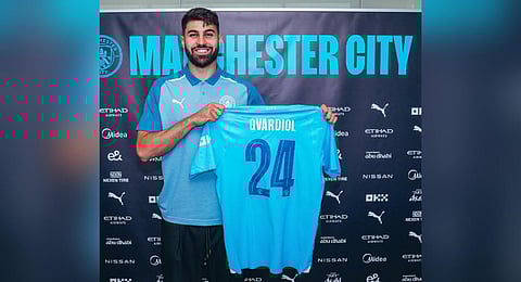 Manchester City signed Croatia center-back Joško Gvardiol from Leipzig for 90 million euros ($99.2 million). (Photo | Twitter, @GvardiolFans)