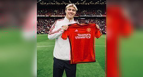 Rasmus Hojlund. (Photo | Twitter, @ManUtd)