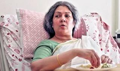 A still from the film 'Nila' starring Shanthi Krishna as Dr Malathy.