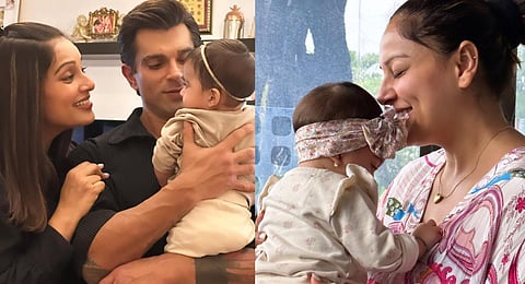 Bipasha Basu and Karan Singh Grover with their daughter Devi. (Instagram)