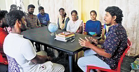 While civil service aspirants can avail of full-time coaching at Praxis for a minimal fee, the library itself is free and open to all, and the books closely modelled on the UPSC syllabus | Sriram R