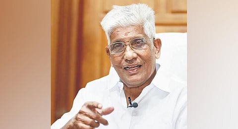 NSS general secretary G Sukumaran Nair. (Photo | Express)