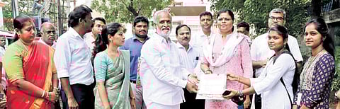 HR&CE Minister P K Sekarbabu inaugurated the socio-economic-psychological wellness survey in north Chennai on Sunday | Express