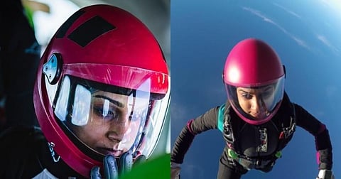 Indian-American scientist and skydiver Swati Varshney. (Twitter)