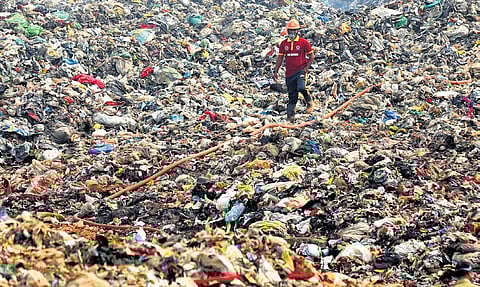 Brahmapuram waste dumping yard.