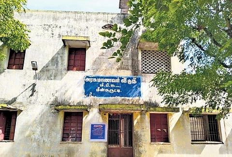 The Most Backward Classes (MBC) Welfare Hostel in severely damaged state at Meensurutti in Ariyalur district | express