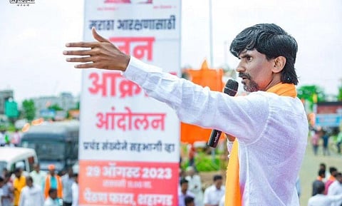 Maratha quota activist Manoj Jarange. (Photo | IANS)