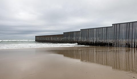 Mexico-US border wall at Tijuana, Mexico. (Wikimedia Commons)