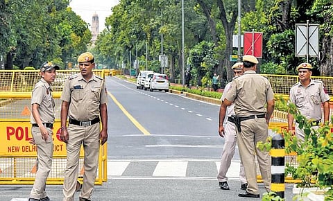 Delhi police personnel kept a hawk’s eye at the areas of the capital where the G20 leaders and delegates were staying, besides the main venue Bharat Mandapam | Express