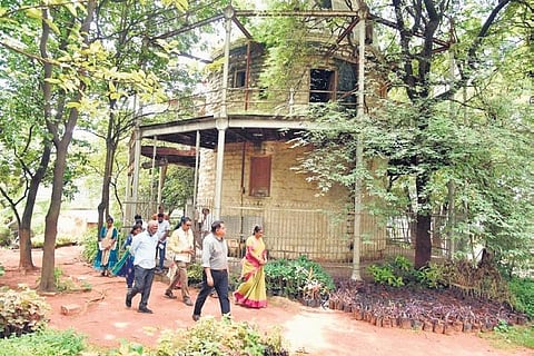 MAUD special chief secretary Arvind Kumar inspects the Nizamia Observatory on Tuesday