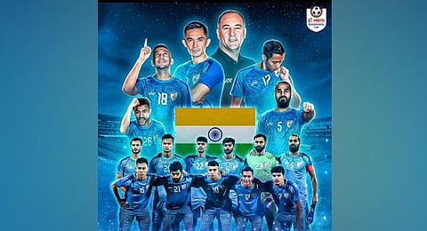 Indian football team. (Photo | Igor Stimac, Twitter)