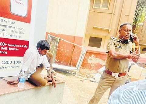 The incident happened in front of a marriage hall on Ramar Kovil Street in the busy Ram Nagar area. (Photo | Express)
