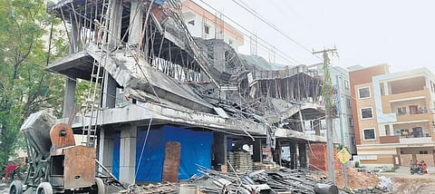 The building will be demolished today and HMDA is likely to cancel building permit