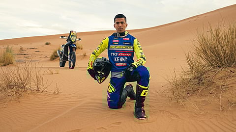The 30-year-old practising in the Bharathapuzha, in Shoranur. (Photo | Express)