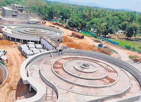 Aerator of TK Halli water treatment plant.