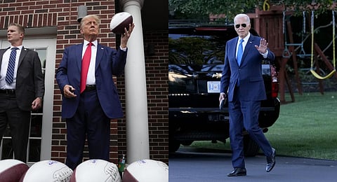 FILE - A Collage of US President Joe Biden (R) and former President Donald Trump. (Photo | AP)