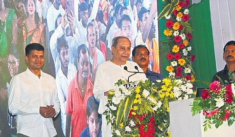 CM Naveen Patnaik speaking during inauguration of CNBT at Cuttack | Express