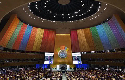 United Nations Secretary-General Antonio Guterres speaks at the SDG Summit on September 18, 2023, ahead of the 78th UN General Assembly. (Photo | AFP)
