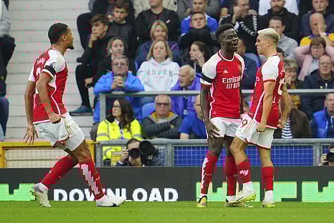 Premier League: Arsenal gets a moment of quality from Trossard's goal in drab 1-0 win at Everton