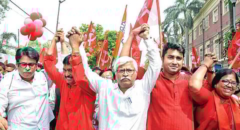 CPI(M) leader Sujan Chakraborty| PTI