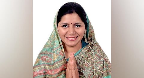 Richa Pandey Mishra, president of the Mahila Morcha of BJP (Photo | Express)