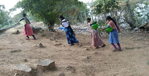 Tribal women in Thirumoorthy hill forced to carry water for more than five kilometres in Udumalaipet taluk | Express