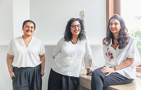 L-R Shaleen Wadhwana, Shireen Gandhy, Atyaan Jungalwala