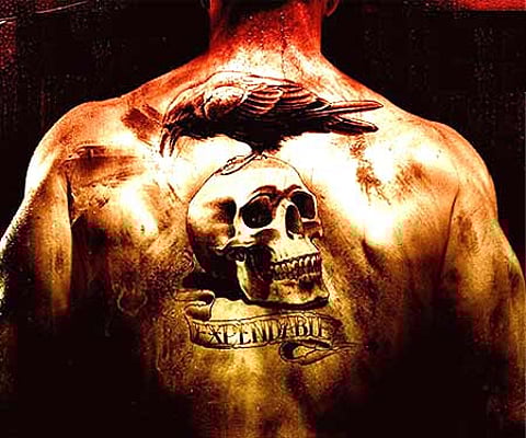 The poster of 'The Expendables'.