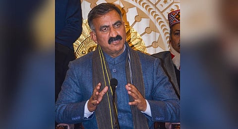 Himachal Pradesh Chief Minister Sukhvinder Singh Sukhu