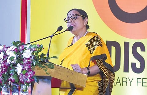 TNIE Editor Santwana Bhattacharya and Editorial Director Prabhu Chawla (below) at the Odisha Literary Festival | Express