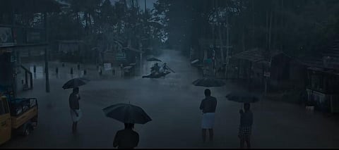 A scene from the trailer of the movie '2018- Everyone is a Hero' (Photo | YouTube)