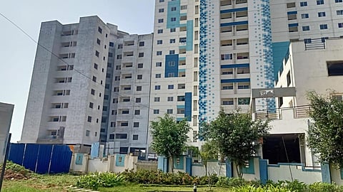 The Commune One apartment complex on Chandapur -Anekal Road in Anekal taluk