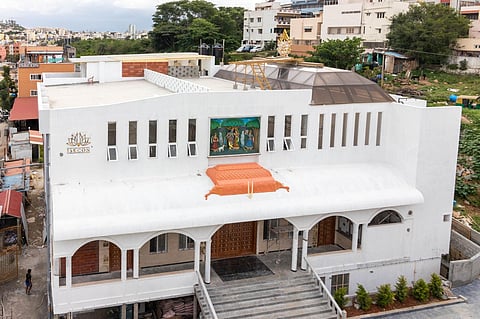 ISKCON Sri Sri Radha Krishna Temple inaugurated in Kumaraswamy Layout on Thursday. (Photo | Express)