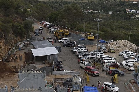 TN's Maruthamalai reels under traffic snarls as infra works shrink parking space