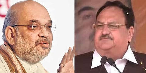 Union Home Minister Amit Shah and BJP national president JP Nadda