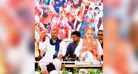 Shah slammed Tamil Nadu Youth Minister Udhayanidhi Stalin over his ‘Sanatana Dharma’ remarks which reflect that the Opposition INDIA bloc “hates Hinduism” and is “an assault on our heritage.”