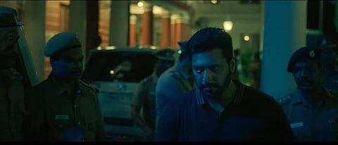 A still from the trailer of Jayam Ravi-Nayantara movie Iraivan.