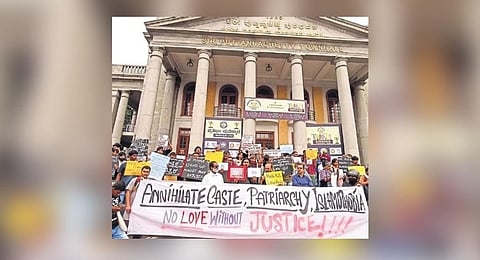 Protest held in front of Town Hall on Saturday condemning incidents of hate crimes and Islamophobia in the country.
