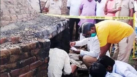 Some charred body parts of the victim were recovered from the furnace. (Twitter)