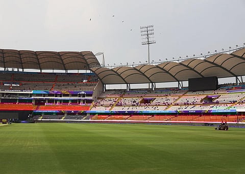 A view of Rajiv Gandhi International Stadium, in Uppal, Hyderabad. Two World Cup matches will be played here | Sri Loganathan Velmurugan