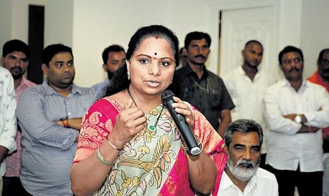 BRS MLC K Kavitha. (Photo | Express)