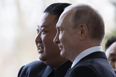 FILE - North Korean leader Kim Jong Un and Russian President Vladimir Putin. (Photo | AP)