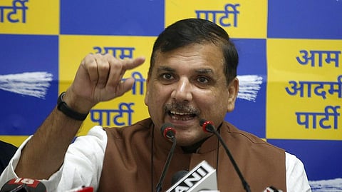 FILE - AAP leader and Rajya Sabha MP Sanjay Singh.