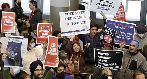 California State became the first US state to pass caste discrimination bill (File Photo |AP)