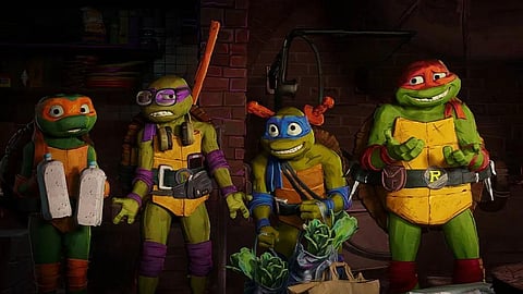 A still from ‘Teenage Mutant Ninja Turtles: Mutant Mayhem’