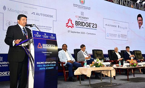 Minister for Information Technology Dr. Palanivel Thiaga Rajan took part in RIDGE'23 event | Express