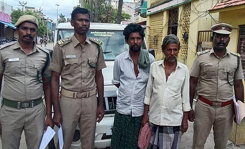 A Chandran (43) and A Babu (58), both residents of Kundaveli village near Meensurutti in Ariyalur district were jailed for hunting lizards, and cranes