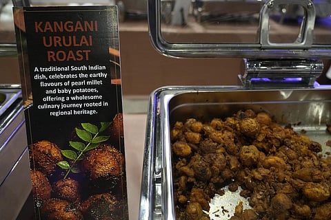One of the millet-based dishes served at the international media center during the G20 Summit (Photo | AP)