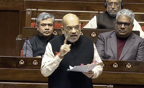 Amit Shah presenting the three criminal law bills in Parliament